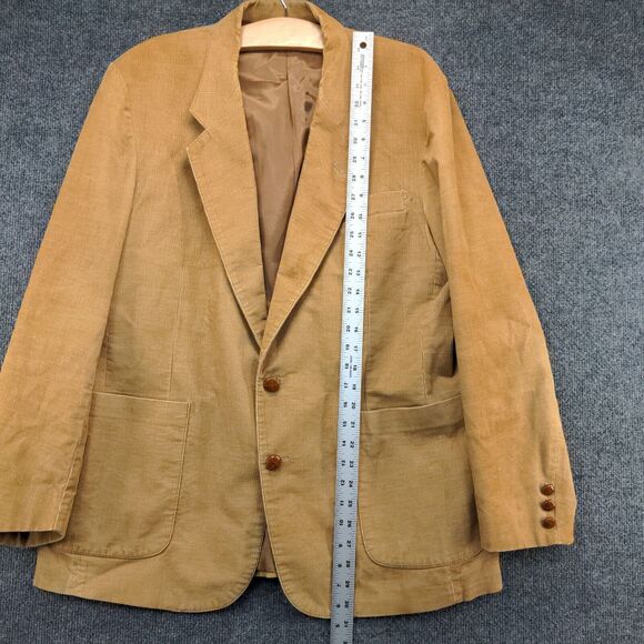 Levi's Sportwear Men's Blazer Jacket Brown 44R Long Sleeve Two-Button Vintage - Picture 11 of 13